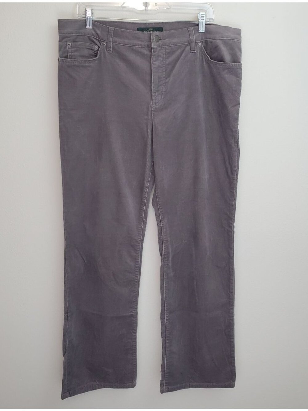 Lauren Ralph Lauren gray bootcut corduroy pants
